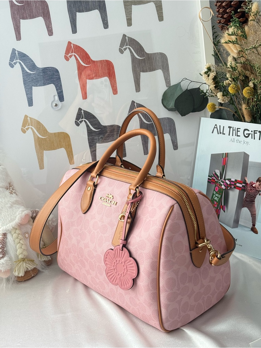COACH Rowan Large Handbag with Charm CEA19 - Picture 2 of 11